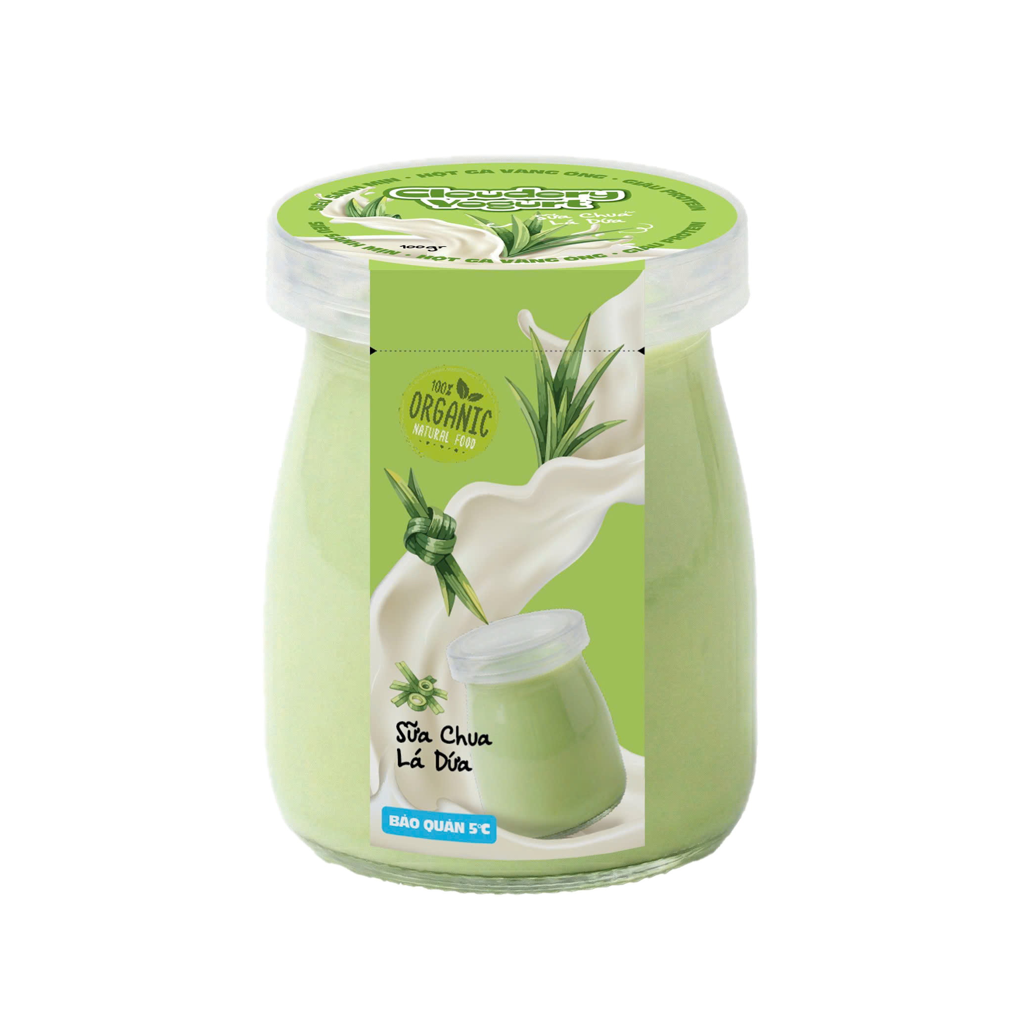 Sữa chua lá dứa Cloudery Yogurt