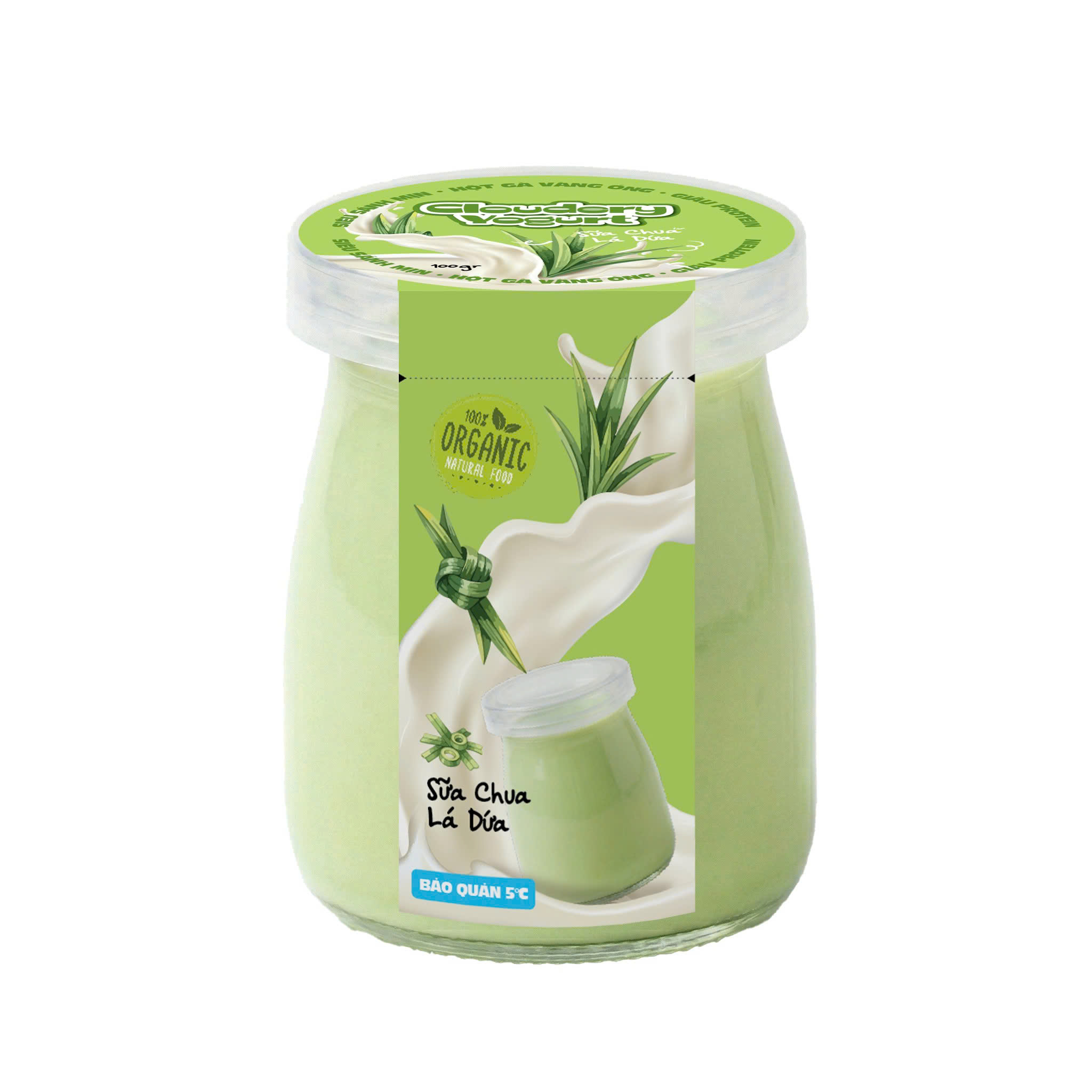 Sữa chua lá dứa Cloudery Yogurt